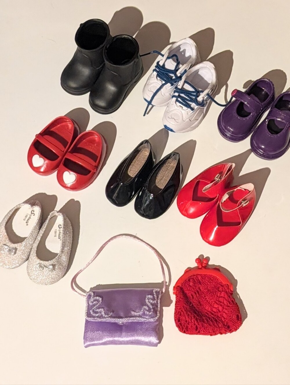 American Girl Fit Other Brand Lot of Shoes & Bags